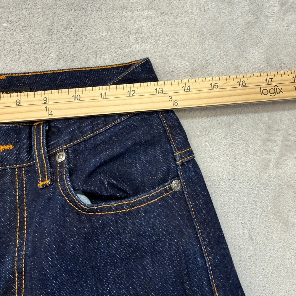 Nudie Jeans Mens 26x30 Blue Thin Finn‎ Dry Flat Selvage Indigo Wash Slim Preppy